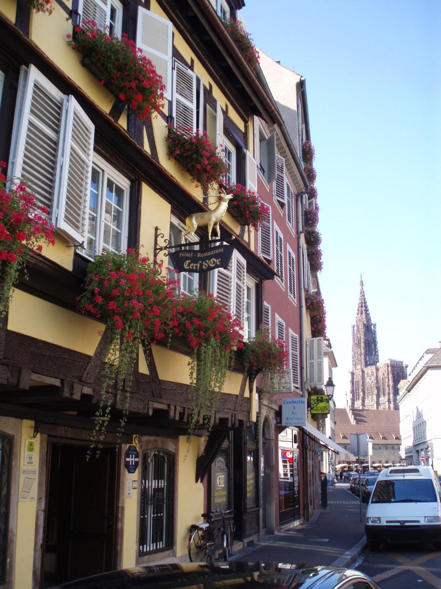 Hotel Restaurant Au Cerf D'Or Strasbourg Bagian luar foto
