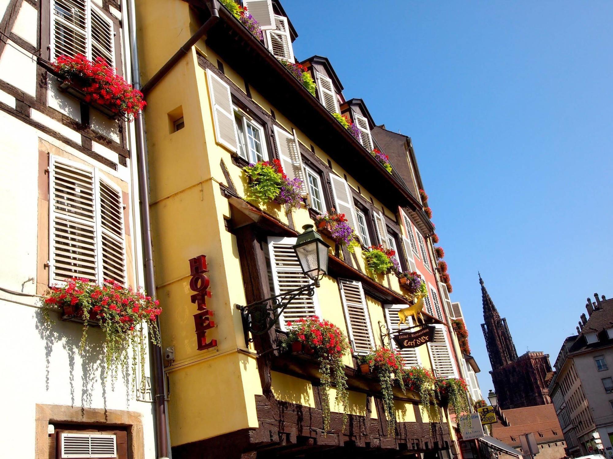 Hotel Restaurant Au Cerf D'Or Strasbourg Bagian luar foto